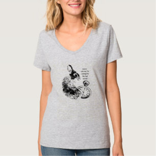 Camiseta Não me atire, último minuto, Rabbit de diversão ta