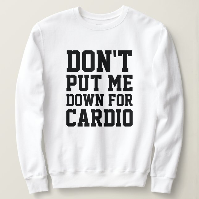 Camiseta Não me coloque para o Cardio (Frente do Design)
