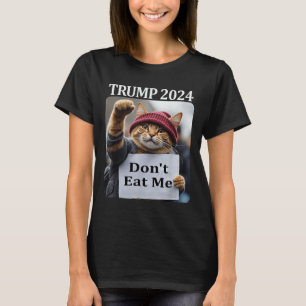 Camiseta Não me coma gatos para Trump 2024