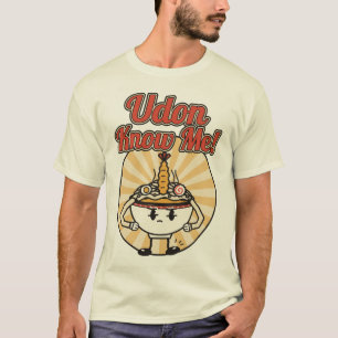 Camiseta Não me conhece Tigrão! Tigela de Udon de desenho a