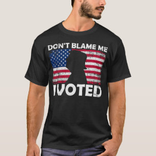 Camiseta Não me culpe, eu votei - Design de votação patriót