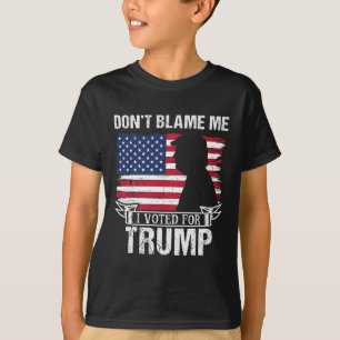 Camiseta Não Me Culpe Eu Votei Em Trump Retrô Vintage Ame