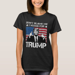 Camiseta Não Me Culpe, Votei Pela Vintagem Desconfortável.