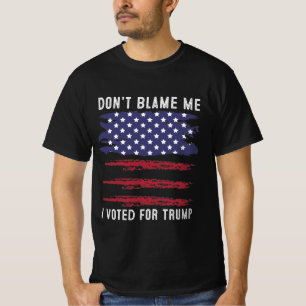 Camiseta Não me culpem, votei em Trump