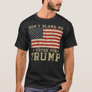 Camiseta Não me culpem, votei em Trump, Vintage USA Fla