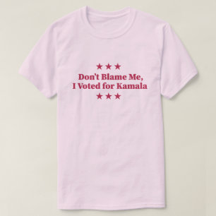 Camiseta Não me culpes, votei em Kamala