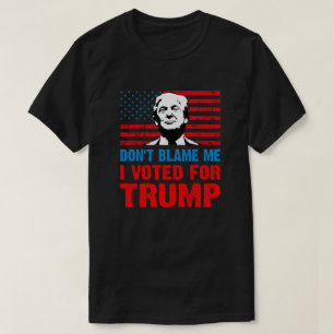 Camiseta Não me culpes, votei em trump anti Biden