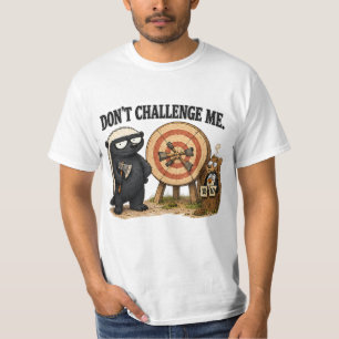 Camiseta Não Me Desafie Design de Texugo Ratel