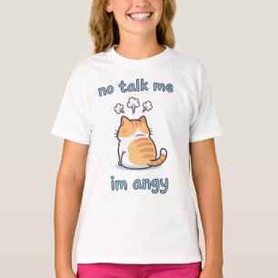 Camiseta Não me diga que sou o "Meme Gato Angy"   Cute Kawa