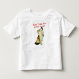 Camiseta Não me digas o que fazer para os presentes do gato