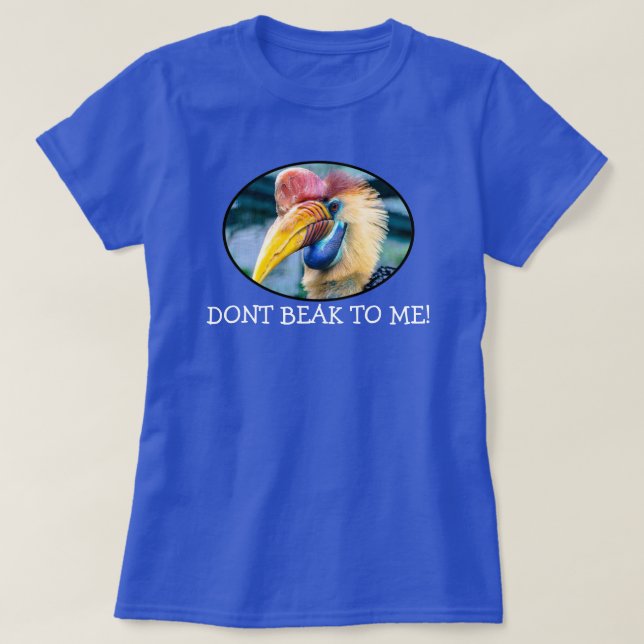 CAMISETA NÃO ME FAÇA FALAR, PÁSSARO TOUCAN (Frente do Design)