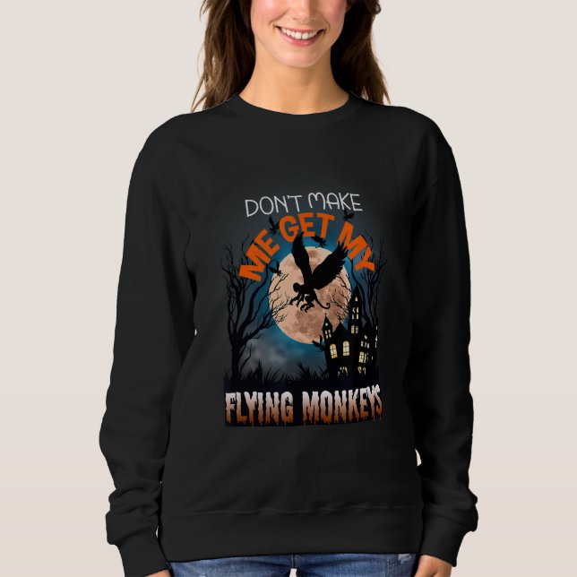 Camiseta Não me faça pegar meu macaco voador pelo custo do  (Frente)