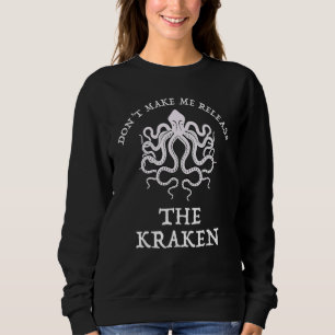 Camiseta Não Me Faça Soltar o Kraken Vintage Polvo