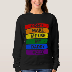 Camiseta Não me faça usar meu Pai Voice Gay Bear Pride LG