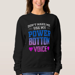 Camiseta Não Me Faça Usar Meu Poder Voz Inferior