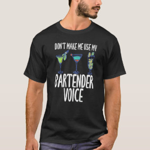 Camiseta Não me faça usar meu slogan de humor de voz do bar