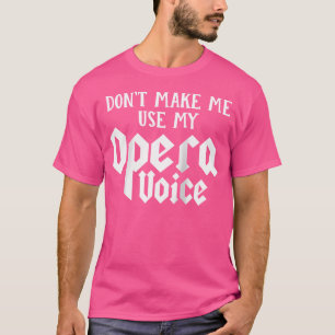 Camiseta Não Me Faça Usar Minha Equipe De Basebol De Voz Da