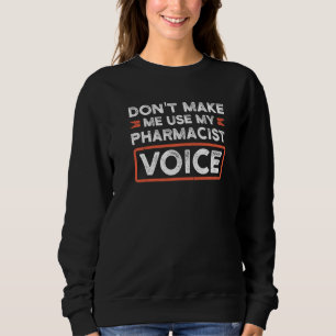 Camiseta Não me faça usar minha farmácia de voz farmacêutic