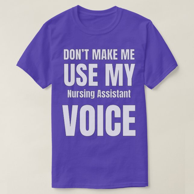 Camiseta Não Me Faça Usar Minha Voz (Frente do Design)