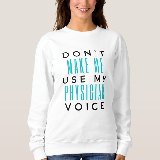 Camiseta Não me faça usar minha voz 2 médica (Frente)