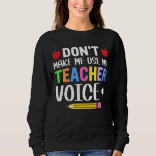 Camiseta Não me faça usar minha voz de professor