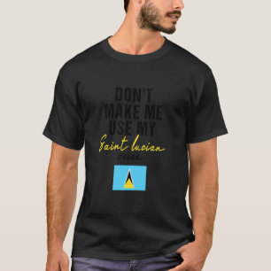 Camiseta Não me faça usar minha voz de santa lusanesa Engra