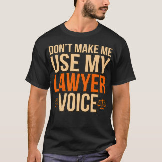 Camiseta Não me faça usar o meu Gráfico da Faculdade de Dir