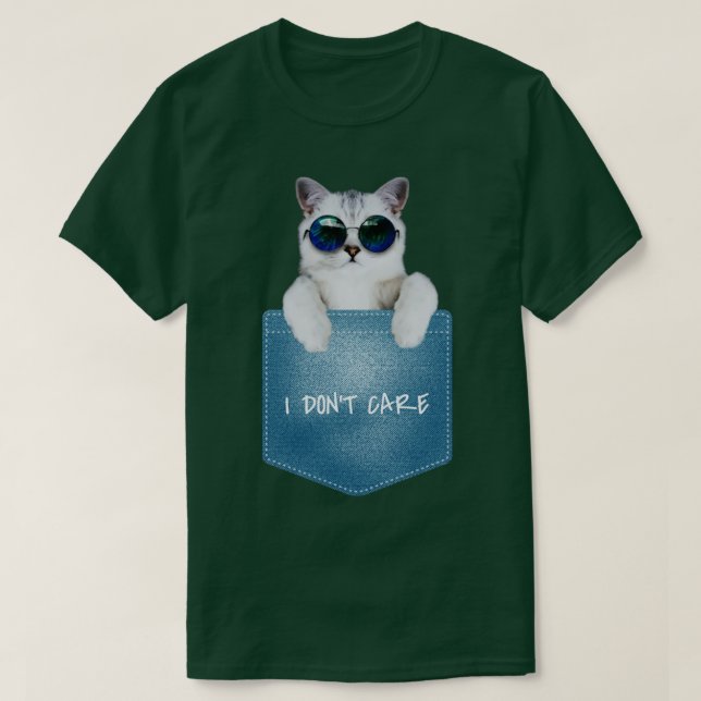 Camiseta Não me importo (Frente do Design)