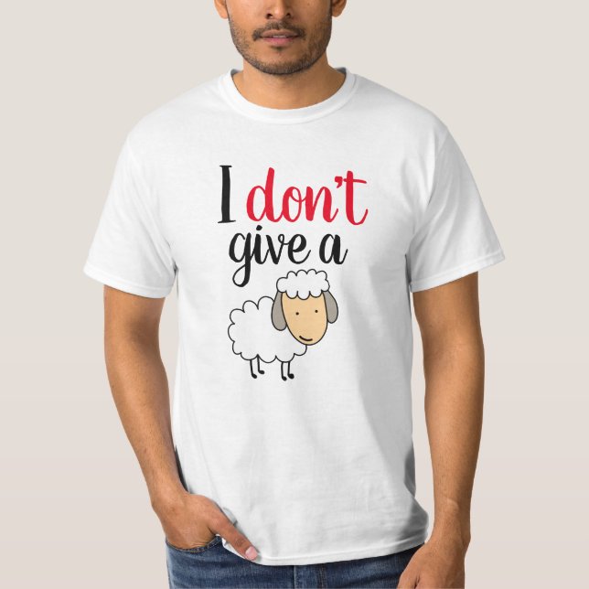 Camiseta Não Me Importo Com Nada (Frente)