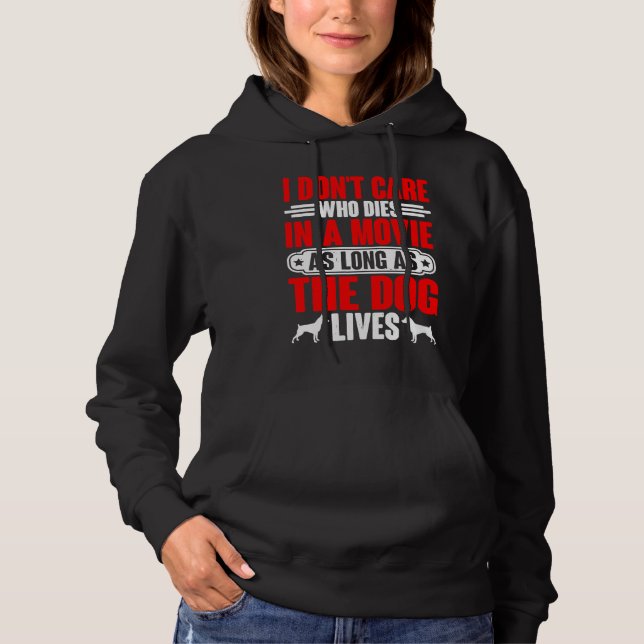 Camiseta Não me importo desde que o cachorro viva (Frente)