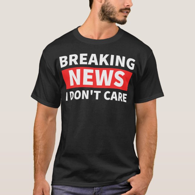 Camiseta Não me importo em dar notícias (Frente)