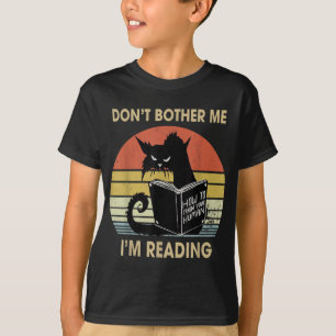 Camiseta Não me incomode Estou lendo livros de leitura de