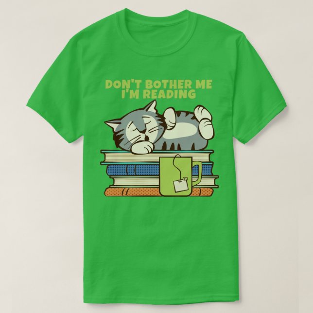 Camiseta Não Me Incomode Lendo (Frente do Design)