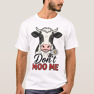 Camiseta Não me Muge Engraçado Vaca Gravura Vintage