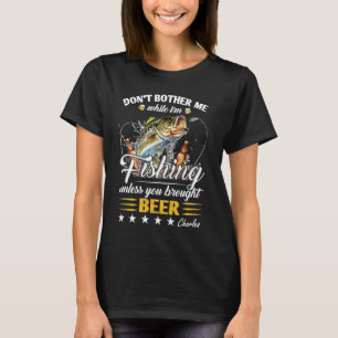 Camiseta Não Me Obedeça Enquanto Eu Estiver Pescando A Não