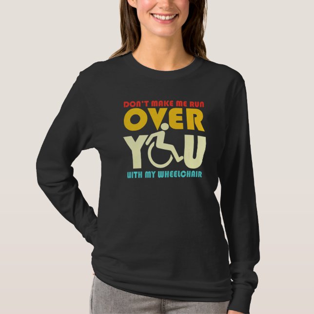 Camiseta Não me obrigue a correr-te com o meu Sarc (Frente)