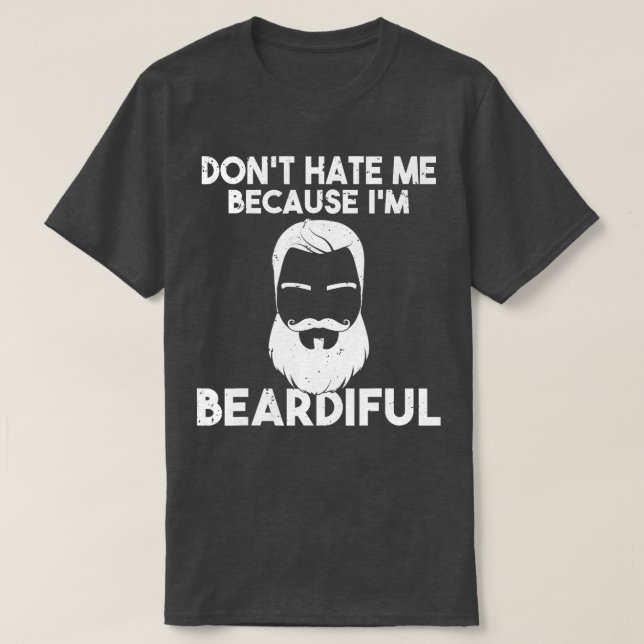 Camiseta Não me odeie porque ele é bárbaro Viking Bearded M (Frente do Design)