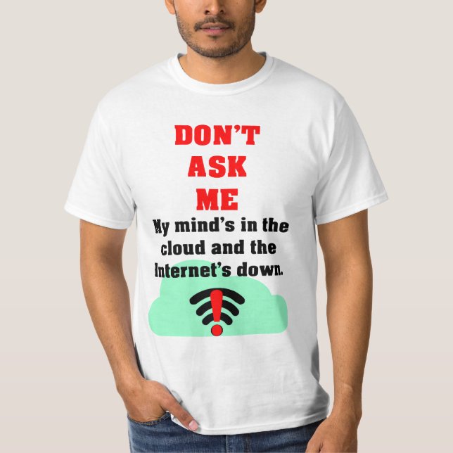Camiseta Não me peça Internet (Frente)