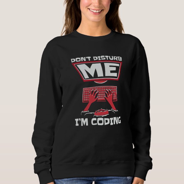 Camiseta Não me Perturbe Estou Programando Software Full St (Frente)