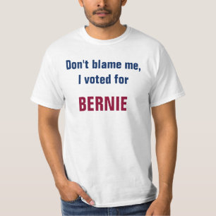 Camiseta Não me responsabilize que eu votei Bernie