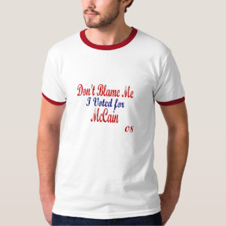Camiseta Não me responsabilize que eu votei para McCain