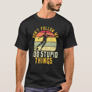 Camiseta Não Me Siga Futebol De Futebol Para Mulheres Mascu