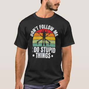 Camiseta Não me siga Mergulhadores de mergulho Gráfico