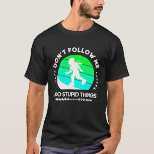 Camiseta Não me sigas o Rollerb da Rapariga de Pé-Pato em L