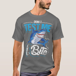 Camiseta Não me teste. Eu mordo design para amantes de tuba
