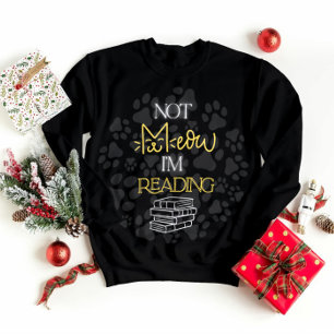 Camiseta Não Meow, estou lendo arte de gato
