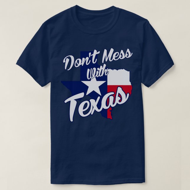 Camiseta Não Mess com Texas (Frente do Design)