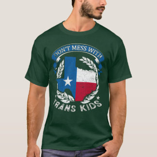 Camiseta Não Mess com Trans Kids Texas Proteja Transkid