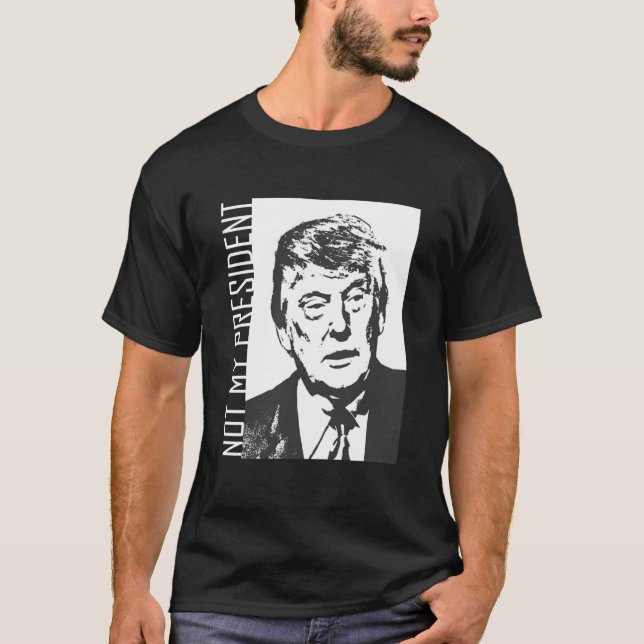 Camiseta Não meu presidente Trunfo (Frente)