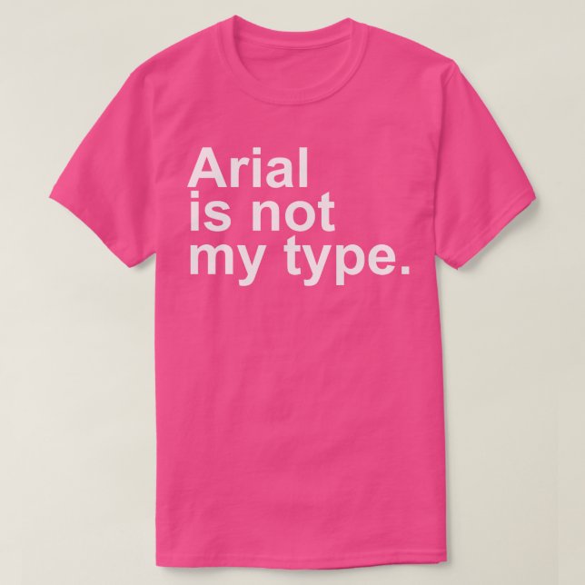 Camiseta Não Meu Tipo (Frente do Design)